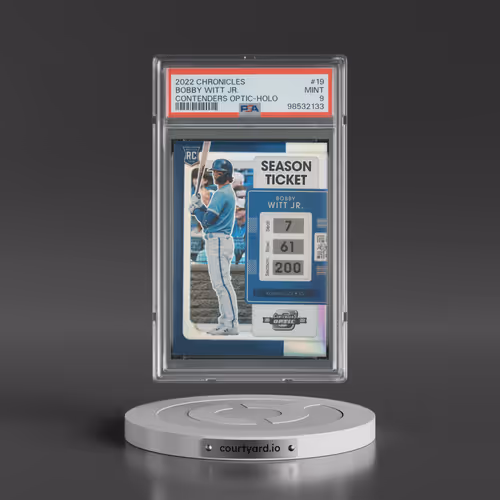 2022 Panini Chronicles Contenders Optic #19 Bobby Witt Jr. - Holo (PSA 9 MINT)
