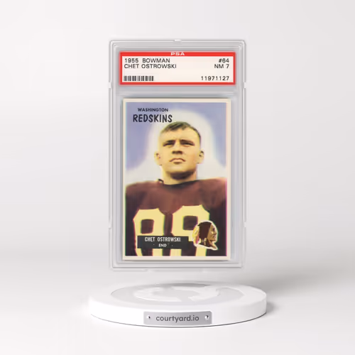 1955 Bowman #64 Chet Ostrowski (PSA 7 NM)