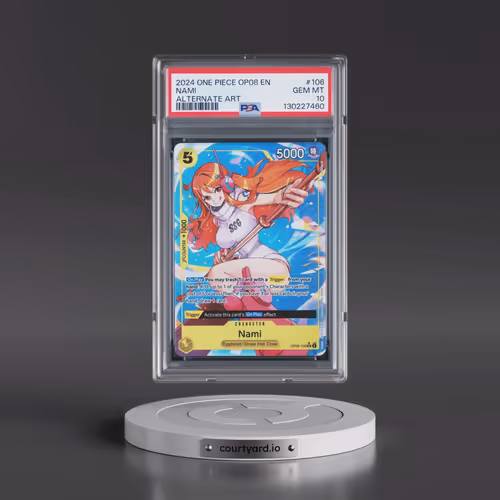 2024 One Piece OP08-Two Legends #106 Nami - Alternate Art (PSA 10 GEM MINT)
