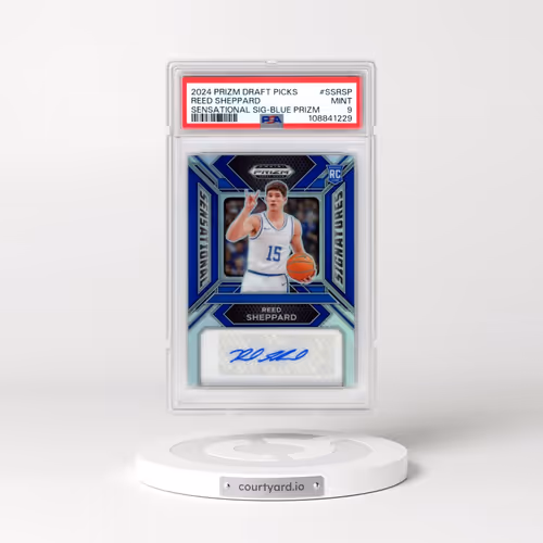 2024 Panini Prizm Draft Picks Sensational Signatures #SSRSP Reed Sheppard - Blue Prizm (PSA 9 MINT)