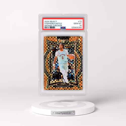 2024 Panini Select #72 Stephon Castle - Bronze Checker (PSA 10 GEM MINT)