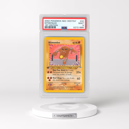 2002 Pokémon Neo Destiny #42 Hitmonlee - 1st Edition (PSA 9 MINT)