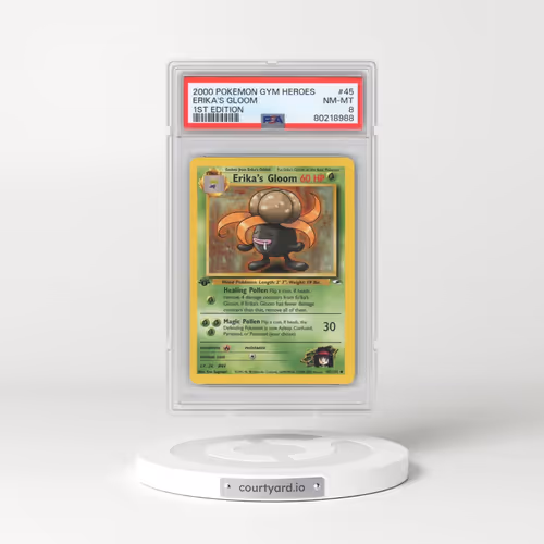 2000 Pokémon Gym Heroes #45 Erika's Gloom - 1st Edition (PSA 8 NM-MT)