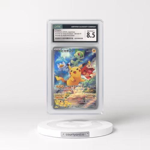 2022 Scarlet & Violet Promos #001/SV-P Pikachu - Scarlet & Violet Pre-Order (CGC 8.5 NM-MT+)