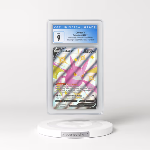 2017 Black Star Promos - Sword & Shield #SWSH098 Crobat V - Holo Shining Fates Premium Collection - Crobat (CGC 9 MINT)