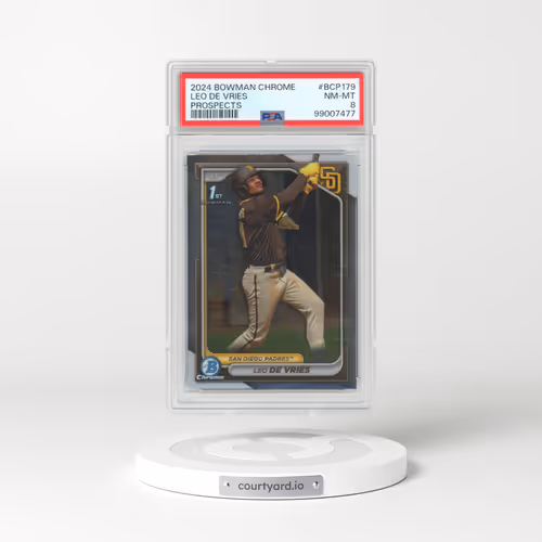 2024 Bowman Chrome Prospects #BCP179 Leo de Vries (PSA 8 NM-MT)