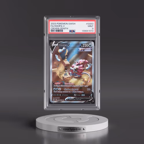 2023 Pokémon Sword and Shield Crown Zenith #GG53 Hoopa V - Holo Full Art (PSA 9 MINT)