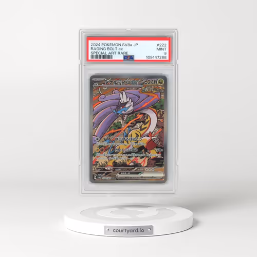 2024 Pokémon Sv8a-Terastal Fest EX #222 Raging Bolt EX - Holo Special Art Rare (PSA 9 MINT)