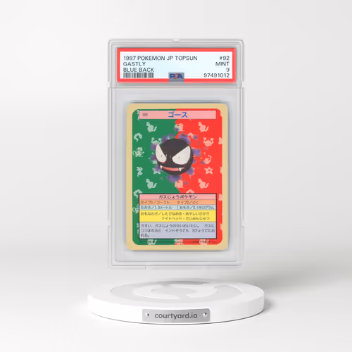 1997 Pokémon Topsun #92 Gastly - Blue Back (PSA 9 MINT)