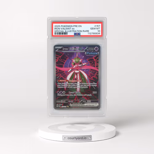 2025 Pokémon Pre EN-Prismatic Evolutions #157 Iron Valiant EX - Holo Special Illustration Rare (PSA
