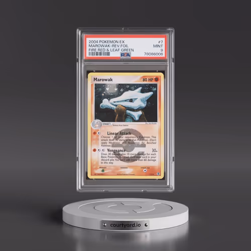 2004 Pokémon EX Fire Red & Leaf Green #7 Marowak - Reverse Foil (PSA 9 MINT)