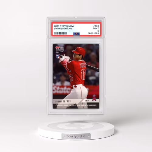 2018 Topps Now #136 Shohei Ohtani (PSA 9 MINT)