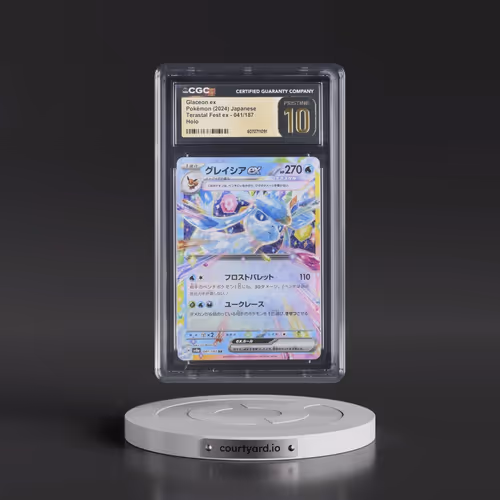 2024 Pokémon Sv8a-Terastal Fest EX #041 Glaceon EX - Holo (CGC 10 PRISTINE)