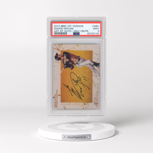 2014 BBM 1st Version Art of Auto #WB1 Shohei Ohtani - Weekly Baseball Promo (PSA 9 MINT)