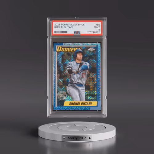 2025 Topps Silver Pack 1990 Chrome Promo #50 Shohei Ohtani (PSA 9 MINT)