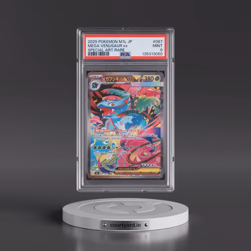 2025 Pokémon M1l-Mega Brave #087 Mega Venusaur EX - Holo Special Art Rare (PSA 9 MINT)