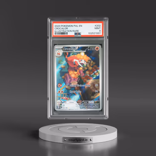 2023 Pokémon Pal EN-Paldea Evolved #202 Crocalor - Illustration Rare (PSA 9 MINT)