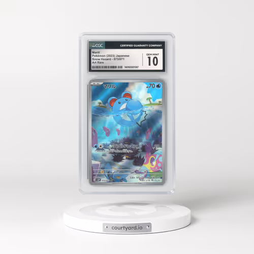 2023 Japanese Snow Hazard #73 Marill - Full Art Holo (CGC 10 GEM MINT)