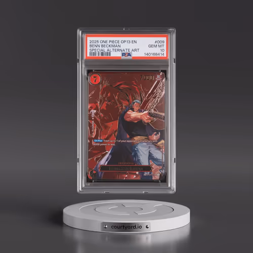2025 One Piece OP13-Carrying on His Will #009 Benn Beckman - Special Alternate Art (PSA 10 GEM MINT)