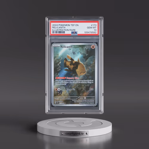 2024 Pokémon Tef EN-Temporal Forces #173 Relicanth - Illustration Rare (PSA 10 GEM MINT)