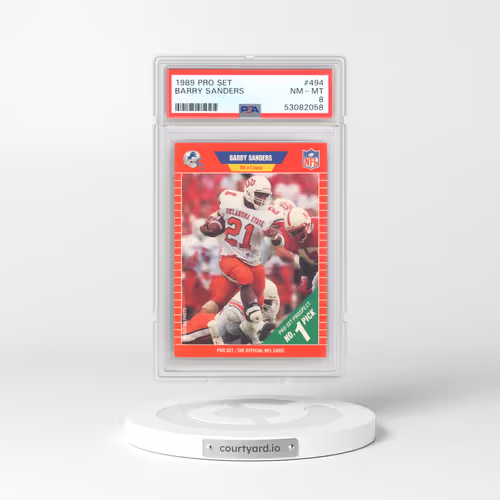 1989 Pro Set #494 Barry Sanders (PSA 8 NM-MT)