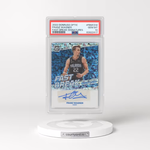 2022 Panini Donruss Optic Fast Break Signatures #FBSFZW Franz Wagner (PSA 10 GEM MINT)