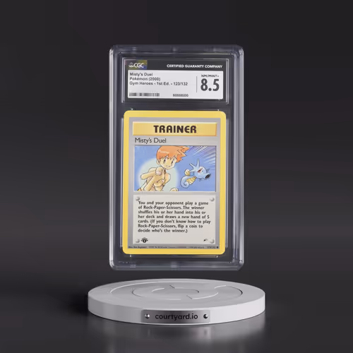 2000 Gym Heroes #123/132 Misty's Duel - 1st Edition 1st Edition (CGC 8.5 NM-MT+)