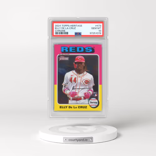 2024 Topps Heritage #473 Elly de La Cruz - Chrome (PSA 10 GEM MINT)