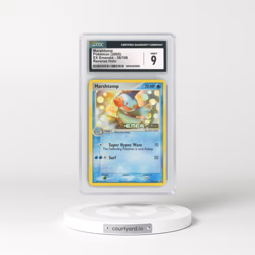2005 EX Emerald #36 Marshtomp - Holo (CGC 9 MINT)