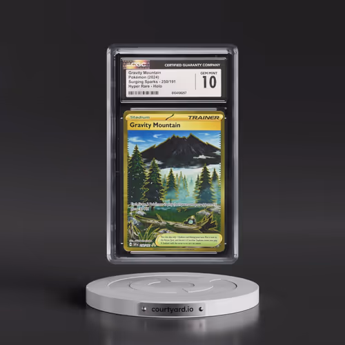 2024 Surging Sparks - SSP EN #250/191 Gravity Mountain - Hyper Rare Holo (CGC 10 GEM MINT)