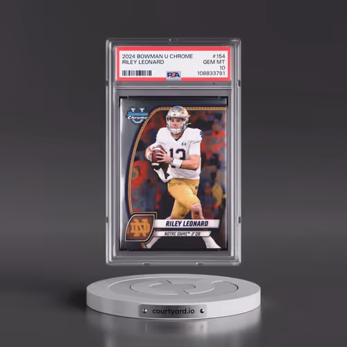2024 Bowman University Chrome #154 Riley Leonard (PSA 10 GEM MINT)