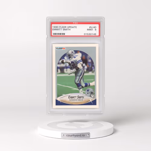 1990 Fleer Update #U-40 Emmitt Smith (PSA 9 MINT)