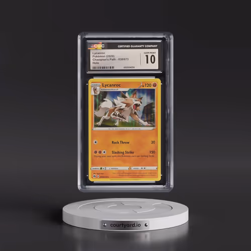 2020 Champion's Path #030/073 Lycanroc - Holo (CGC 10 GEM MINT)