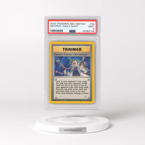 2002 Neo Destiny #94 Impostor Professor Oak's Invention (PSA 9 MINT)