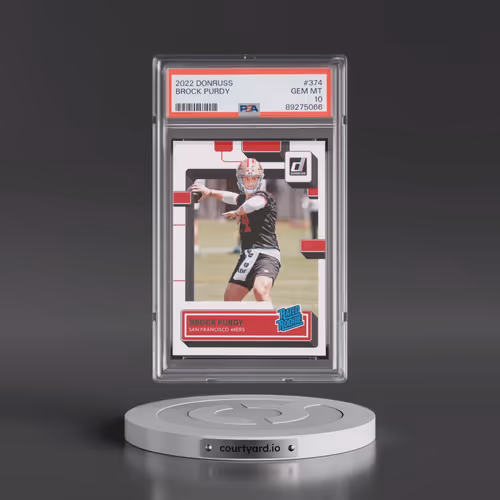 2022 Panini Donruss #374 Brock Purdy (PSA 10 GEM MINT)