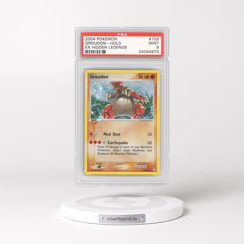 2004 Pokémon EX Hidden Legends #102 Groudon - Holo (PSA 9 MINT)