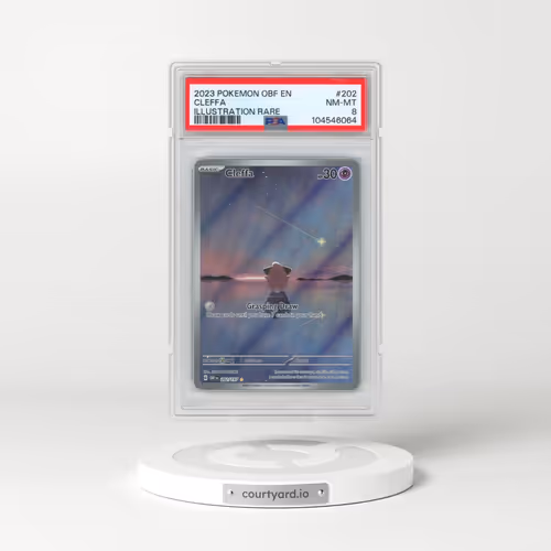 2023 Pokémon Obf EN-Obsidian Flames #202 Cleffa - Illustration Rare (PSA 8 NM-MT)