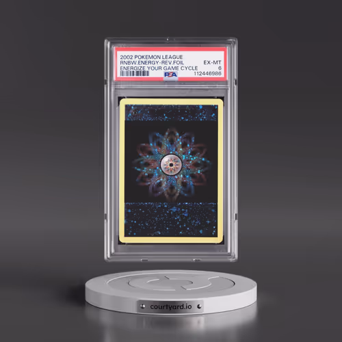 2002 Pokémon League Energize Your Game Cycle Rainbow Energy - Reverse Foil (PSA 6 EX-MT)