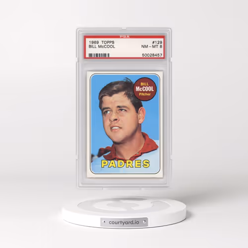 1969 Topps #129 Bill McCool (PSA 8 NM-MT)