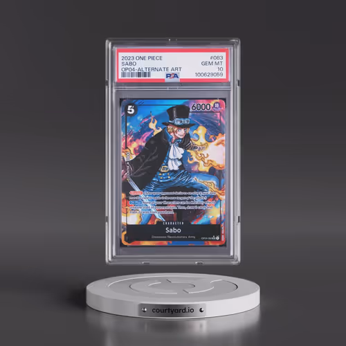 2023 One Piece OP04-Kingdoms of Intrigue #083 Sabo - Alternate Art (PSA 10 GEM MINT)