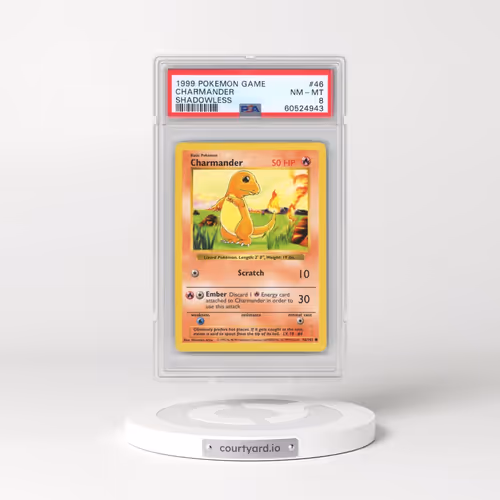 1999 Pokémon Game #46 Charmander - Shadowless (PSA 8 NM-MT)