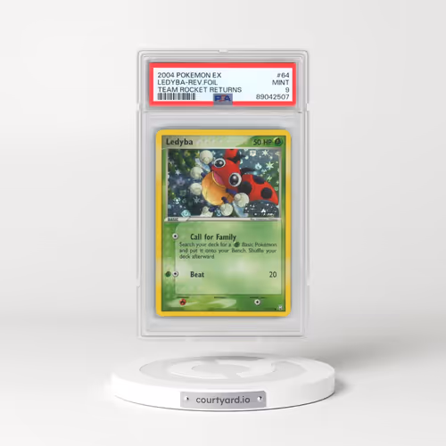 2004 Pokémon EX Team Rocket Returns #64 Ledyba - Reverse Foil (PSA 9 MINT)