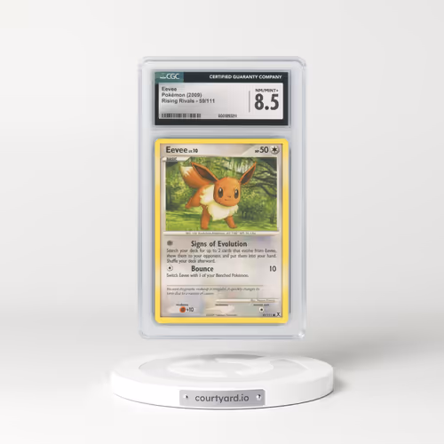 2009 Rising Rivals #59/111 Eevee (CGC 8.5 NM-MT+)