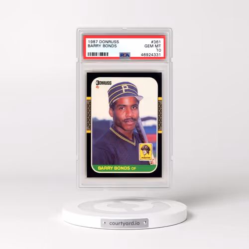 1987 Donruss #361 Barry Bonds (PSA 10 GEM MINT)