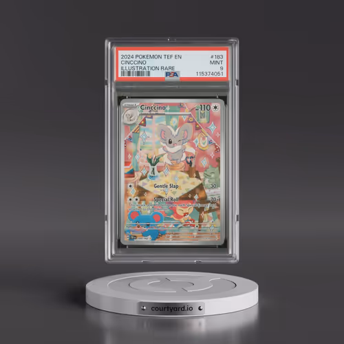 2024 Pokémon Tef EN-Temporal Forces #183 Cinccino - Illustration Rare (PSA 9 MINT)
