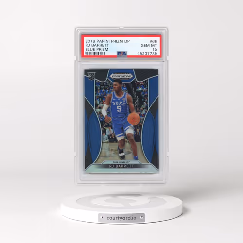 2019 Panini Prizm Draft Picks #66 RJ Barrett - Blue Prizm (PSA 10 GEM MINT)
