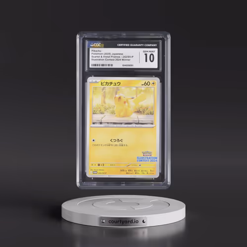 2025 Pokémon SV-P Promo #242 Pikachu - Illustration Contest 2024 (CGC 10 GEM MINT)