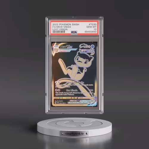 2022 Pokémon Sword & Shield Lost Origin #TG30 Mew Vmax - Full Art (PSA 10 GEM MINT)