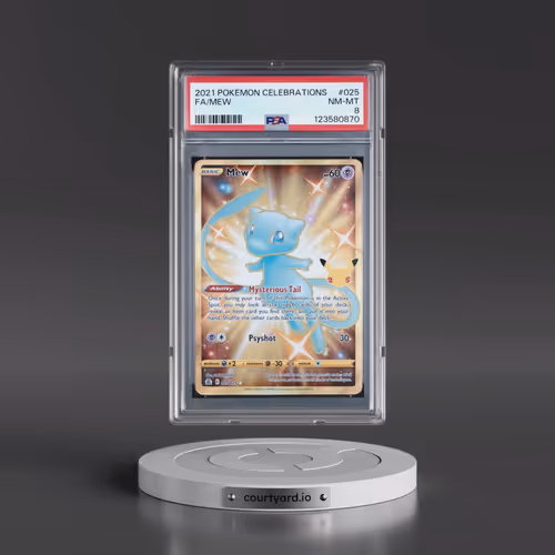 2021 Pokémon Celebrations #025 Mew - Full Art (PSA 8 NM-MT)