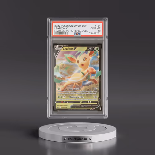 2022 Pokémon Swsh Black Star Promo #194 Leafeon V - Holo Leafeon Vstar Special Collection (PSA 10 GE